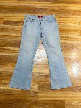 Vintage Y2K Levis 519 Light Wash Stretch Denim Low Rise Flare Jeans~11~